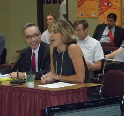Presenting at a legislative committee meeting