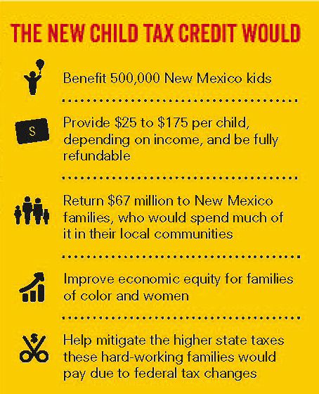 A New Child Tax Credit Would Put Us On The Road To A Stronger New Mexico New Mexico Voices For Children